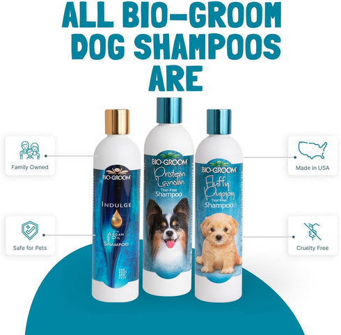 32 oz 1-Pack Bio-Groom Protein Lanolin Dog Shampoo - Tear-Free Pet Shampoo, Dog Bathing Supplies, Puppy Wash, Cat & Dog