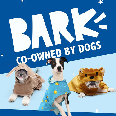 Barkbox Dog Bathrobe, Fast Drying with Hook and Loop Closure, Cute Dogs Clothes, Machine Washable, Large, Rubber Duck