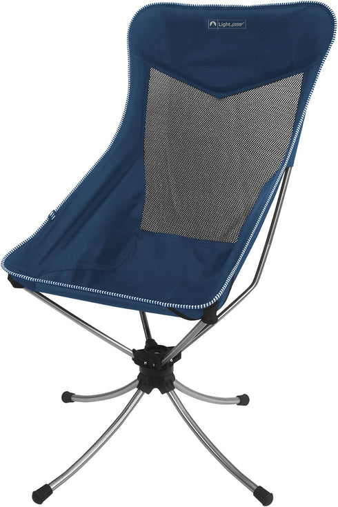 Lightspeed Outdoors Silent Swivel Lightweight Camping Chair | Foldable Compact 360 Degree