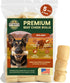 5 Pack 6 Inch Beef Cheek Rolls for Dogs Digestible Rawhide Alternative
