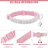 EXPAWLORER Soft Velvet Safe Cat Collars for Girl Cats - 2 Pack Rhinestones Bling Adjustable Breakaway Collars