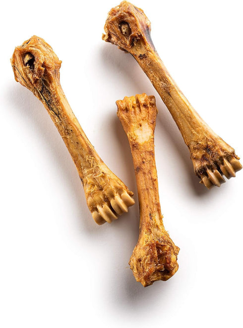 8-11 (1 Pack) Jack&Pup Shin Bones, Roasted Meaty Beef Bone for Dogs Long Lasting Natural Dog Bones, Big Dog Bone