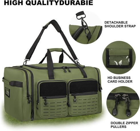 130L 32" Goloni Expandable Heavy Duty Extra Large Duffel Bag,Sports Gym Equipment Travel Duffle Bag for Soccer Baseball