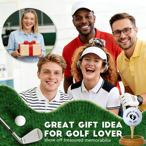 Gffeeoollallbb Promoted to Grandpa Pregnancy Announcement Golf Gifts for Grandpa Men Golfers, Pregnancy Reveal Gifts