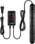 YukiHalu Aquarium Heater 50/100/200/300/500W, Temperature Adjustable, External Controller, LED Display for 10-120