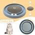 Cat Scratching Board with Ball Track, Cat Scratchers for Indoor Cats, Toy for Mental Exercise (Grey)
