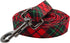 Dog Leash, Christmas Durable Pet Leash, Soft Cotton Handle Red Plaid Leash for Small Medium Large Dogs