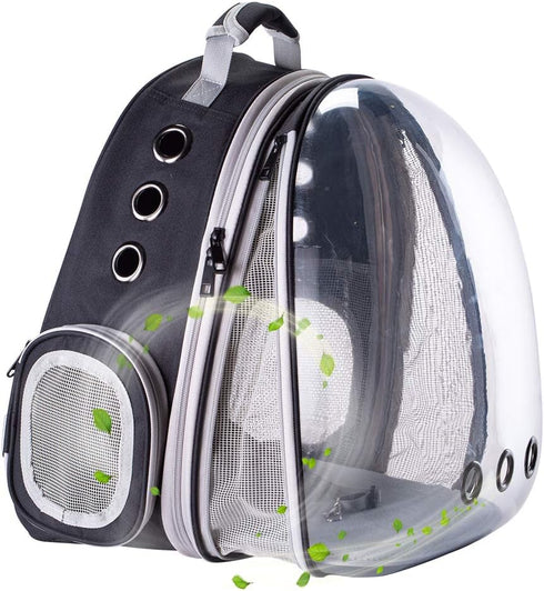 Front Expandable Cat Backpack Carrier, Space Capsule Bubble Window for Large Cats & Small Puppies, Up to 20 lbs