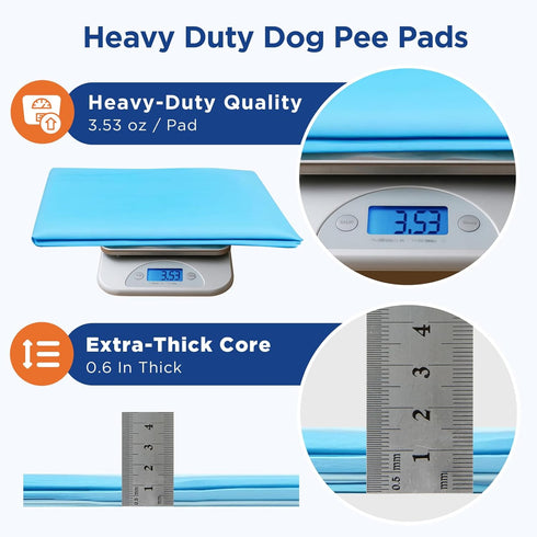 BESTRIPES 31x47 Inch 6-Layer 40 Count Extra Large Dog Pee Pads - Heavy Duty Leak-Proof, Super Absorbent & Quick-Dry