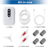GuDoQi Rechargeable Aquarium Air Pump, Dual Outlet Fish Aerator, 2W Quiet Adjustable for 120 Gallon Tank