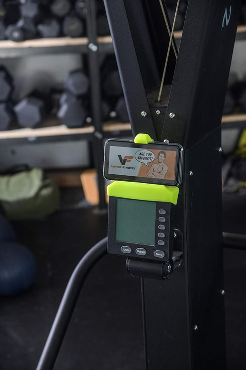 Phone Holder for PM5 Monitors of Concept 2 Rower, SkiErg, BikeErg - Silicone Smartphone Cradle for Rower Accessories