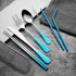 Travel Utensils Set, Reusable Portable Cutlery Set, Stainless Steel 8pcs, Dinner Knife, Fork, Spoon, Chopsticks,