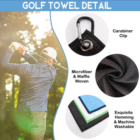 It Takes A Lot of Ball to Golf Like Printed Microfiber Towel, Funny Golf Gifts for Men Women Dad Mom Grandpa