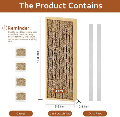 Splicing Cat Scratch Pad: Cat Scratchers for Indoor Cats, Cat Scratcher Cardboard, Cat Scratching Pad, Cat Scratching Post for Indoor Cats, Premium Scratch from Cats, Double-Sided Design