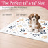 23x23 (100 Count) Pupiboo Disposable Dog and Cat Training Pads Leaves Pattern, Highly Absorbent Pee Pads, Leak Proof