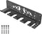 Kipika Wall Mounted Barbell Holder with 7-Hooks Storage Rack for 4 Barbell Bars and Fitness Accessories