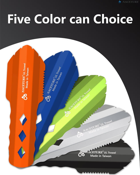 Backpacking 1 Pack) NACETURE Ultralight Trowel Aluminum Shovel Small Potty Multitool with Longer Handle Design