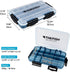 THKFISH Fishing Tackle Box 3700S, Floating Lure Box Storage Organizer with Adjustable Dividers, 2PC