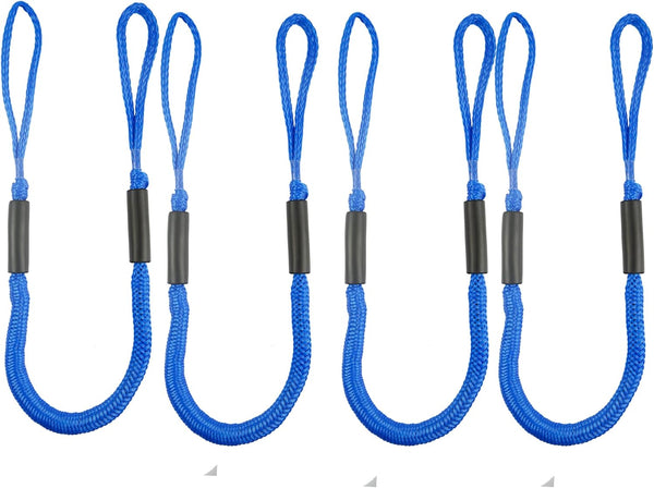 Jranter Bungee Dock Lines - 4 Feet Bungee Shock Cords for Boat, PWC, Jet Ski, Kayak, Canoe (4 Packs)