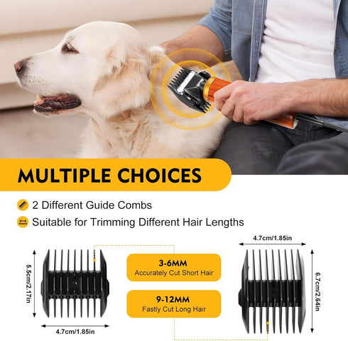 8000RPM 55W Dog Electric Sheep Goat Shears Clippers for Grooming for Thick Coat High Power Rechargeable Dog Shaver Dog