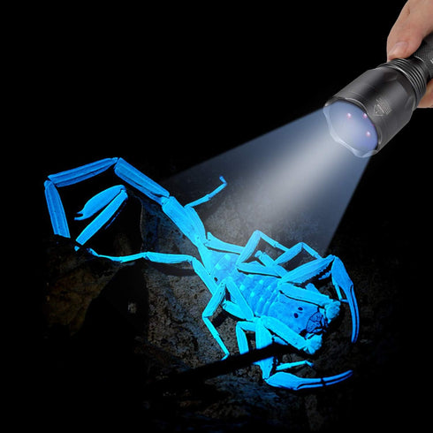 S3 365nm UV Flashlight with 3 LEDs, Powerful Blacklight Flashlights for Pet Urine Detection and Resin Curing