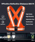 Reflective Running Gear Set, Reflective Vest & Armband & Belt, High Visibility Night Cycling Walking Safety Gear
