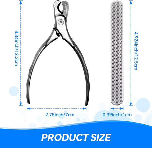 Trimmer Set, Professional Stainless Steel Dog Cat Nail Clippers & Sharp Blades for Precise Cutting, Easy-Grip Ergonomic