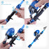 LEOFISHING 170cm/5.6ft Kids Fishing Rod Set, Portable Telescopic Poles with Collapsible Chair, Net, Carrier Bag for