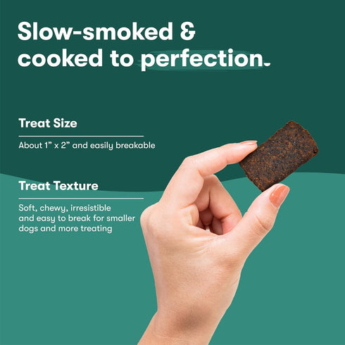5oz, 6 Pack Jinx Tenders Beef Jerky Dog Treats, All Natural Ingredients, Soft and Chewy, Low-Calorie, Slow-Smoked Beef
