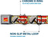 Buckle-Down Dog Collar Seatbelt Buckle, Thor Hammer Red Yellow White, 18 to 32 Inches, 1.5 Inch Wide