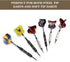 Standard Dart Flights, 30 Sets, 90 Pcs Durable PET and Laser Replacement Feather Tail Wing for Dart Games