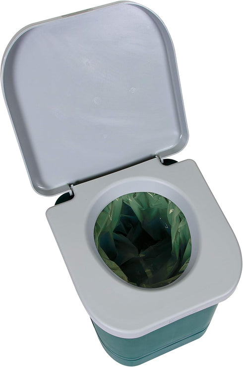 3 Pack, 17.7" 13.8" Stansport Disposable Toilet Bags - Green, L x W