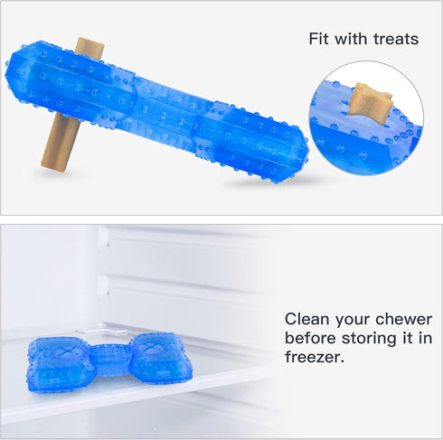 NWK Pet Teether Cooling Chew Toy for Dogs, Teething Toy for Puppies, Chewing Bone