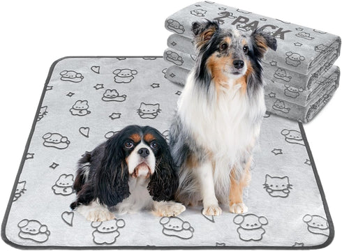 Qeils Reusable Puppy Pads, 2 Pack Washable Pee Pads for Dogs, Waterproof