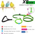 Shappy 4 Pieces Pet Parrot Bird Harness Leash, Adjustable Bird Flying Harness Traction Rope for Outdoor Training