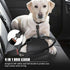 4-6FT Heavy Duty Dog Leash for Large Dogs, Shock Absorbing Bungee with 2 Padded Handles and Car Seatbelt