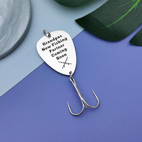 Grandpa to Be Gift Fishing Lure Hook for Grandpa New Grandpa Gift Pregnancy Announcement Gift for Grandfather Promoted
