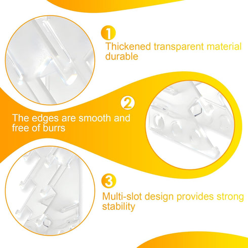 KAKUPPA 5-Slot Mini Fingerboard Display Rack, Transparent Acrylic Finger Skateboard Storage Stand, Finger Board