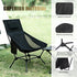 2-in-1 Backpacking High Back Folding Camping Chair with Pillow, Lightweight Portable Chair for Adults, Height