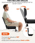 Sportneer Stadium Seats with Back Support: Height Adjustable Thick Padded Stadium Seats with Pocket, Shoulder Strap
