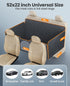 52X22in, 500lbs, oneisall Back Seat Dog Cover for Car Hard Bottom Dog Car Seat Cover for Back Seat with Holds