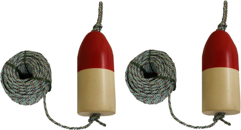 KUFA 2 Pack of Sports 1/4" x 100' Lead Rope & 5"X11" Red/White