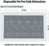 50PCS 23" 17" PINVNBY Disposable Pet Pee Pads All-Absorb L x W Black Carbon Cage Liners Odor-Control Bunny Training