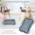 Slow Feeder Dog Bowl, Prevent Overeating with 35 Strong Suction Cups, Grey, for Medium and Small Breeds