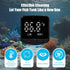 2-in-1 Aquarium Magnetic Brush - Fish Tank Glass Cleaner with Digital Aquariums Thermometer, Tiny Magnets Clean