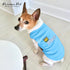 Parisian Pet Dog T-Shirt - Embroidered 'Prince' - Blue XL, 100% Cotton, Sleeveless Vest for Large Dogs