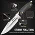 NedFoss Survival Knife with Fire Starter, Kydex Sheath, 9.25" Full Tang Camping Knife for Outdoor Hunting Fishing