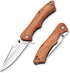 Vickay Folding Pocket Knife, EDC Knife with 8Cr13MoV 3.19" Stainless Steel Blade and Brown Wood Handle for Outdoor