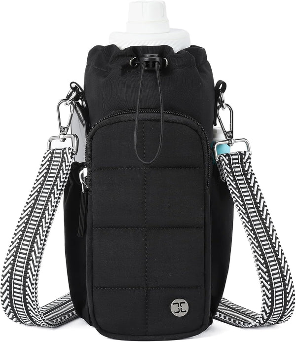 Telena Water Bottle Holder with Strap RFID Crossbody Bags for Women for