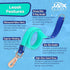 Jelly Color-Block Waterproof Dog Leash - Outdoor Training Agility Leash for Yard, Walking, Hiking, Play, Camping - 5ft,